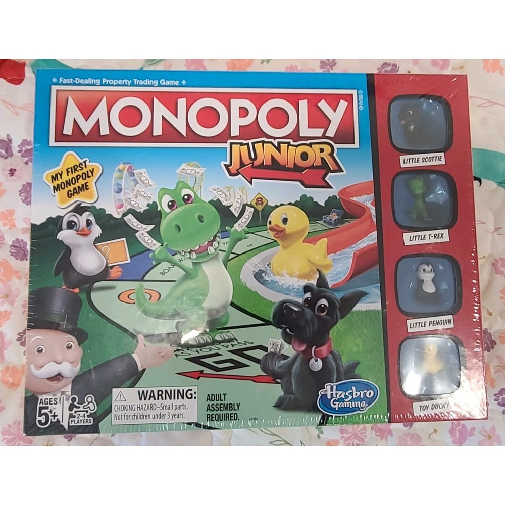 Hasbro Gaming Monopoly Junior My First Monopoly Game Board Game 2-4 Players 5+